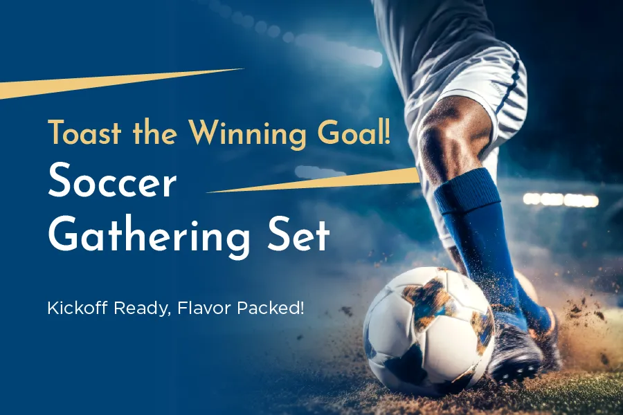 Toast the Winning Goal! Soccer Gathering Set