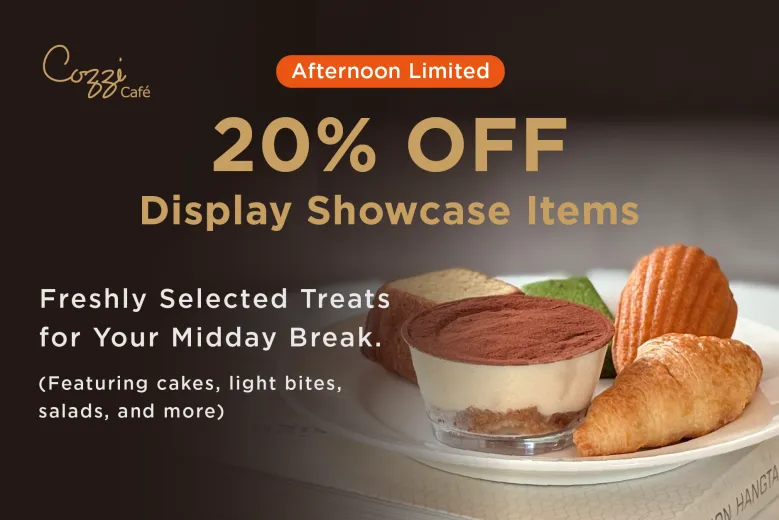 Afternoon Treat! 20% OFF Showcase Items